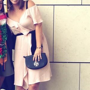 Off the shoulder pink Zara dress